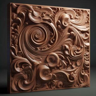 Patterns and decorations stl smooth 2 3d model